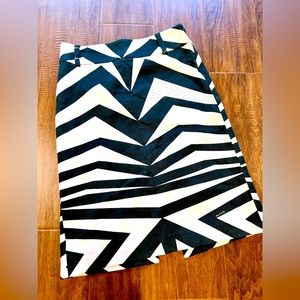 Exte zebra print midi A Line skirt size 24/38